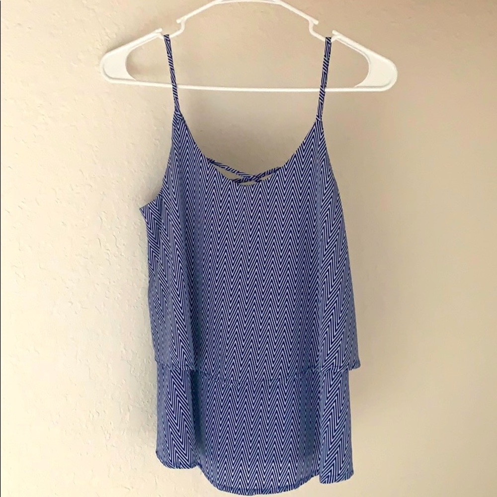Francescas’s Collection Chevron Print Tank Top